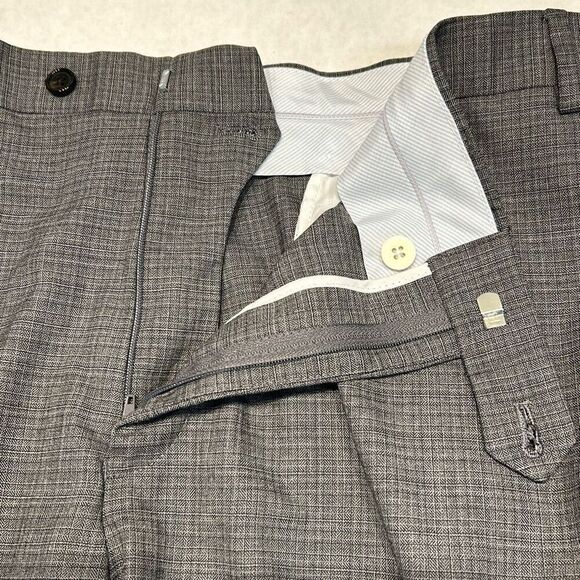 NEW Ralph Lauren Mens Comfort Flex Pants Sz 38x30 Gray Herringbone Flat Front - Picture 9 of 9